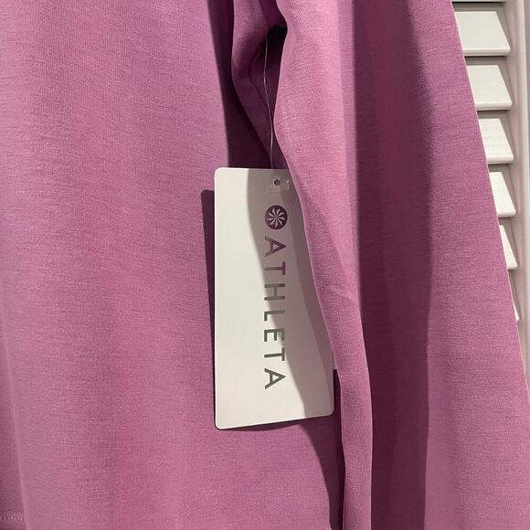 NWT Athleta Purple Lilac Seasoft Crewneck Sweatshirt Size M - Picture 11 of 11